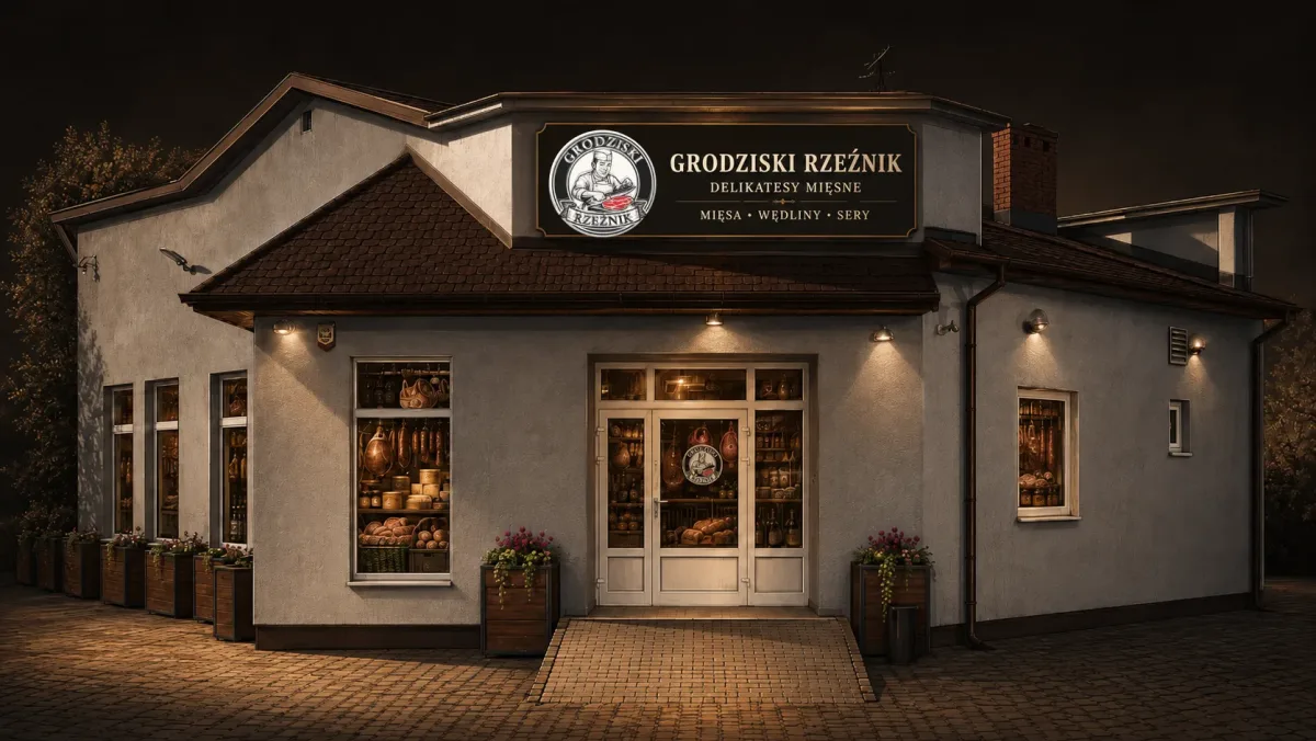 Wnętrze sklepu Grodziski Rzeźnik